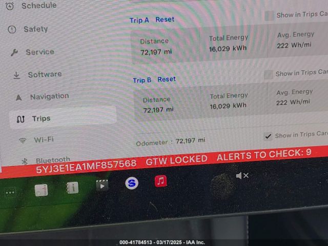 5YJ3E1EA1MF857568 Tesla Model 3 Standard Range Plus Rear-wheel Drive