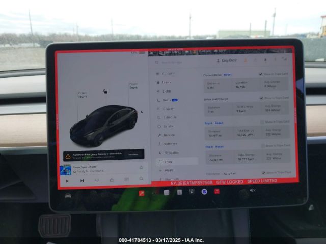 5YJ3E1EA1MF857568 Tesla Model 3 Standard Range Plus Rear-wheel Drive