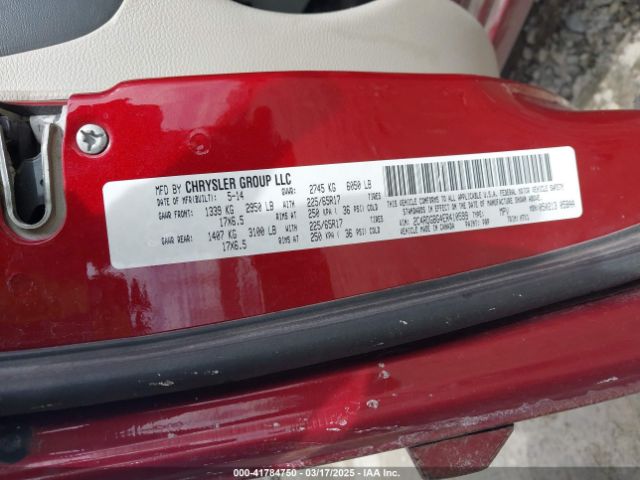 2C4RDGBG4ER410599 Dodge Grand Caravan Se