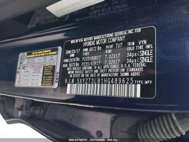 5XYZT3LB1HG489625 Hyundai Santa Fe Sport 2.4l