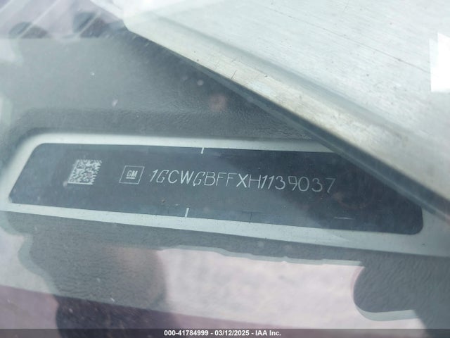 1GCWGBFFXH1139037 Chevrolet Express 2500 Work Van