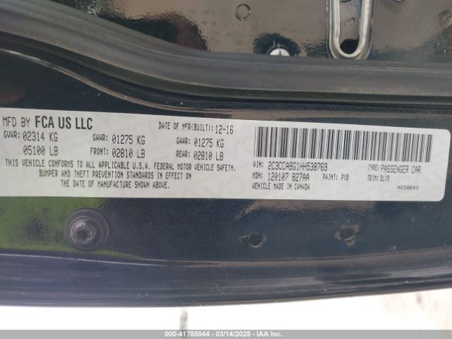 2C3CCABG1HH538769 Chrysler 300 300s