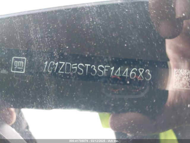 1G1ZD5ST3SF144683 Chevrolet Malibu Fwd 1lt