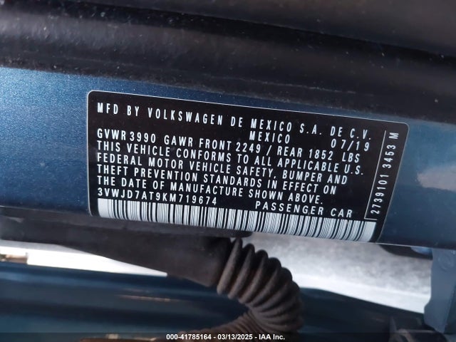 Volkswagen Beetle 2.0t Se 2019 3VWJD7AT9KM719674 Image 9