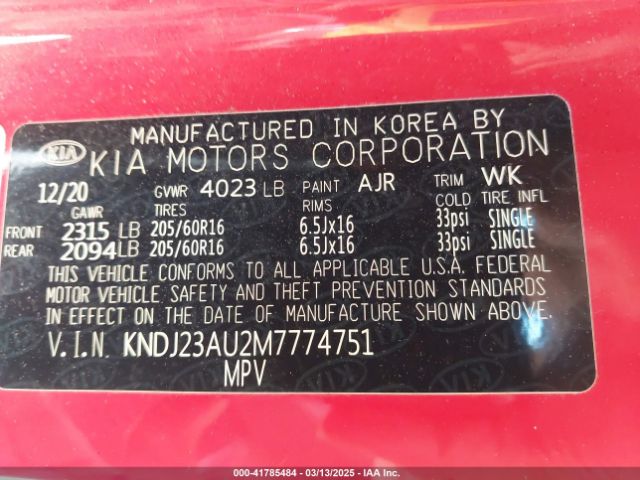 KNDJ23AU2M7774751 KIA SOUL S
