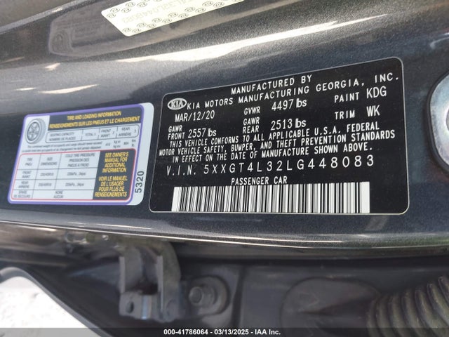 5XXGT4L32LG448083 KIA Optima S