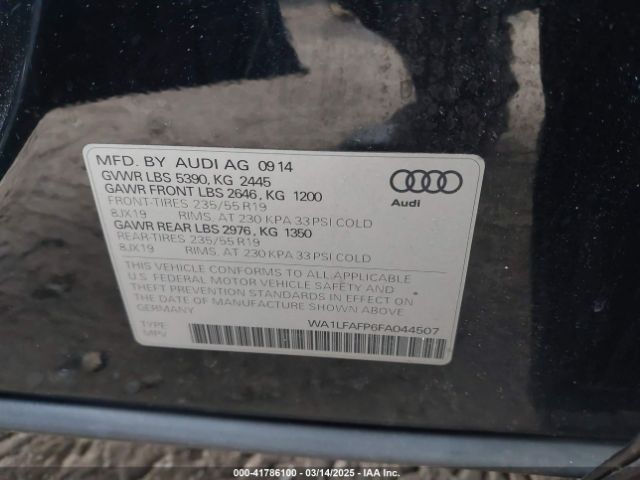 WA1LFAFP6FA044507 Audi Q5 2.0t Premium