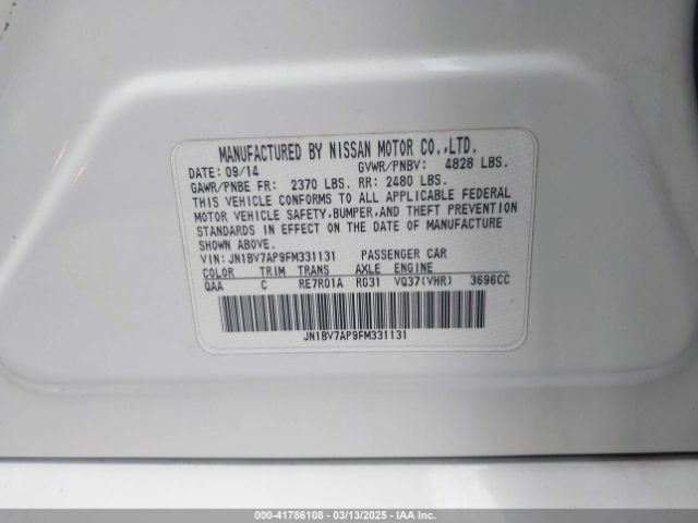 2015 INFINITI Q50 JN1BV7AP9FM331131 Photo 8