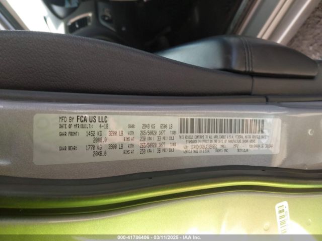 1C4RDHDG8JC328851 Dodge Durango Gt Rwd
