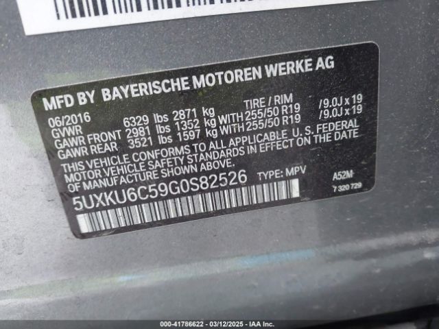 5UXKU6C59G0S82526 BMW X6 Xdrive50i