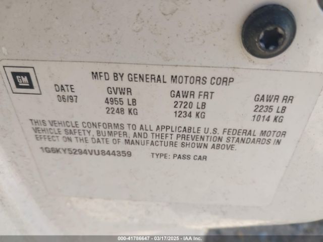 1997 CADILLAC SEVILLE 1G6KY5294VU844359 Photo 8