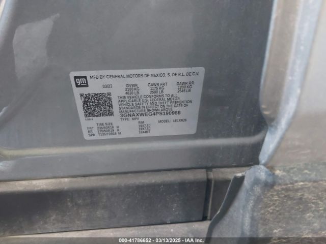 3GNAXWEG4PS190968 Chevrolet Equinox Awd Rs