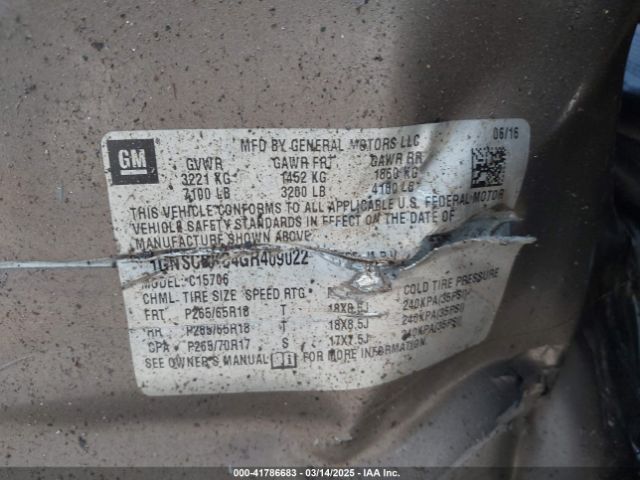 2016 CHEVROLET TAHOE 1GNSCBKC4GR409022 Photo 8