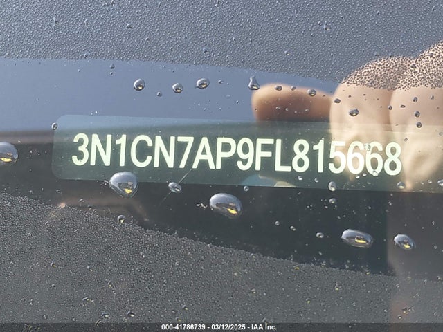 Nissan Versa 1.6 S+ 2015 3N1CN7AP9FL815668 Image 9