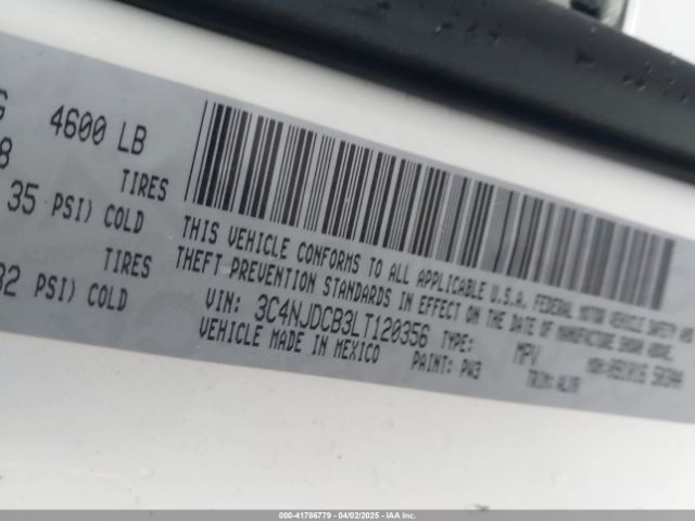 3C4NJDCB3LT120356 Jeep Compass Limited 4x4