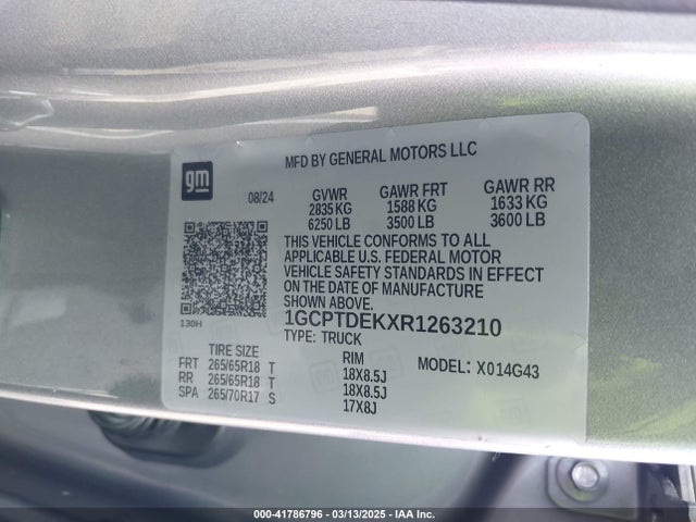 1GCPTDEKXR1263210 Chevrolet Colorado 4wd Z71
