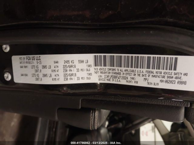 1C4PJMDB8FW719324 Jeep Cherokee Limited