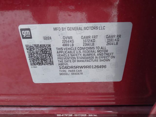 1G6DR5RW9R0126496 Cadillac Ct5-v V-series