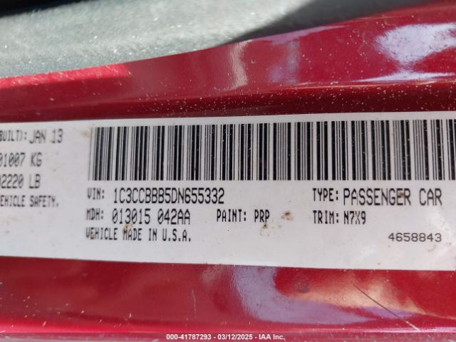 2013 CHRYSLER 200 1C3CCBBB5DN655332 Photo 8