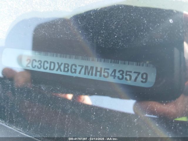 2C3CDXBG7MH543579 Dodge Charger Sxt Rwd