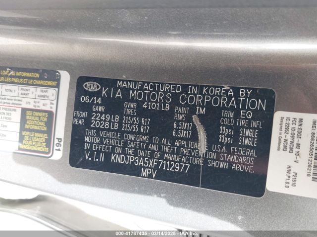 KNDJP3A5XF7112977 KIA SOUL +