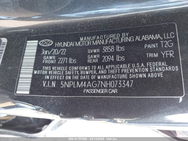 2022 HYUNDAI ELANTRA 5NPLM4AG7NH073347 Photo 8