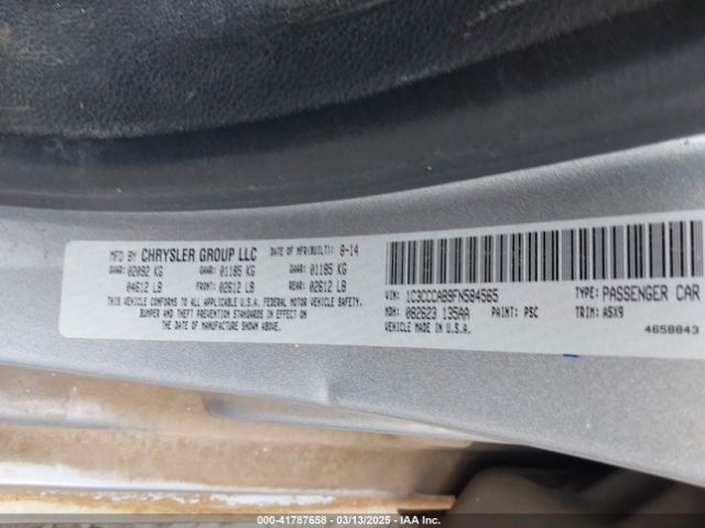 2015 CHRYSLER 200 1C3CCCAB9FN584565 Photo 8