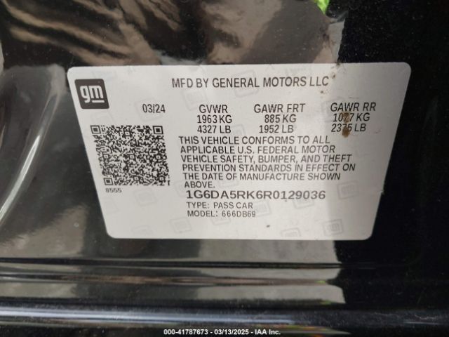 1G6DA5RK6R0129036 Cadillac Ct4 Luxury