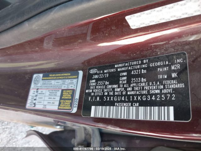 5XXGU4L1XKG342572 KIA OPTIMA EX