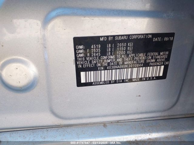 4S3BNAB68K3010844 Subaru Legacy 2.5i