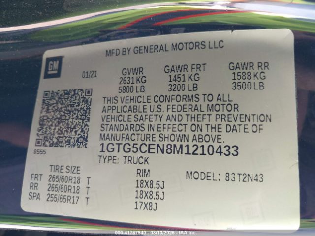 1GTG5CEN8M1210433 GMC Canyon 2wd  Short Box Elevation