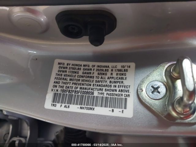 19XFB2F85FE008656 Honda CIVIC EX