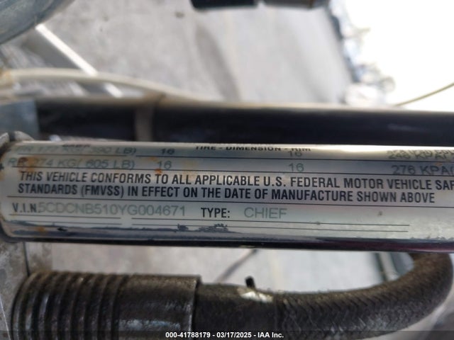2000 INDIAN MOTORCYCLE CO. CHIEF 5CDCNB510YG004671 Photo 9