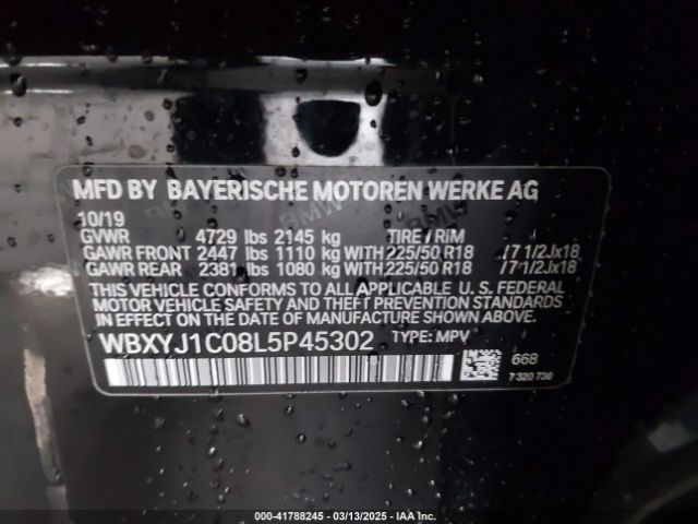 WBXYJ1C08L5P45302 BMW X2 Xdrive28i