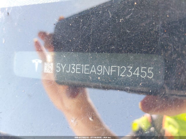 Tesla MODEL 3 2022 5YJ3E1EA9NF123455 Image 18