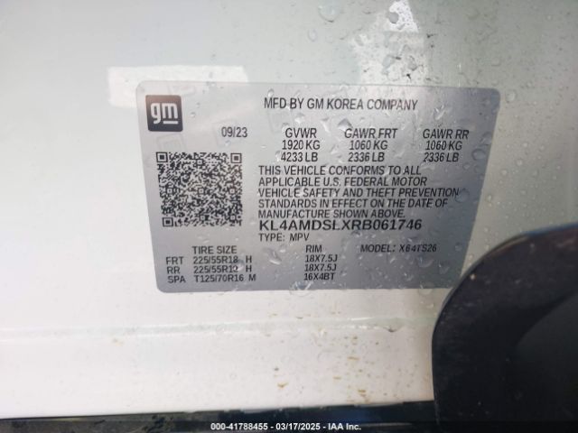 KL4AMDSLXRB061746 Buick Encore Gx Sport Touring Fwd