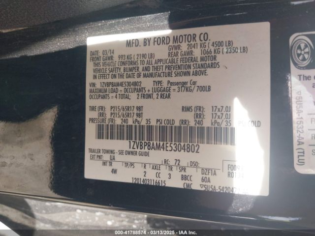 1ZVBP8AM4E5304802 Ford Mustang V6 Premium