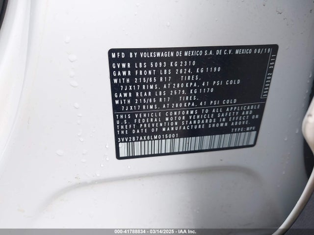 Volkswagen Tiguan 2020 3VV2B7AX6LM015001 Image 9