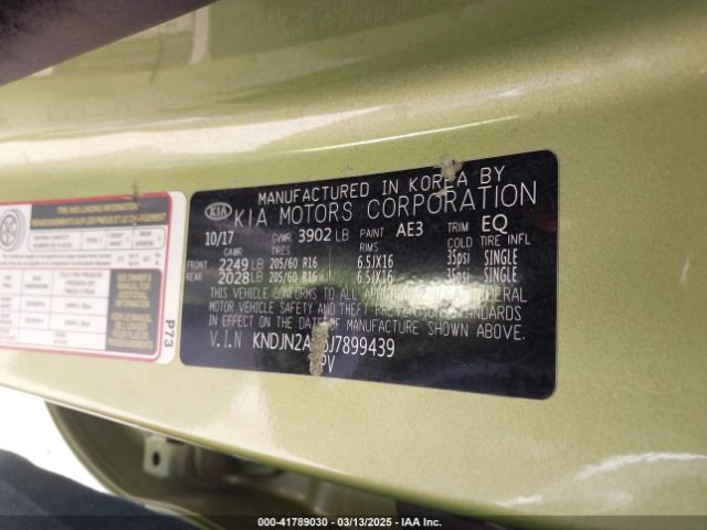 KNDJN2A26J7899439 KIA Soul