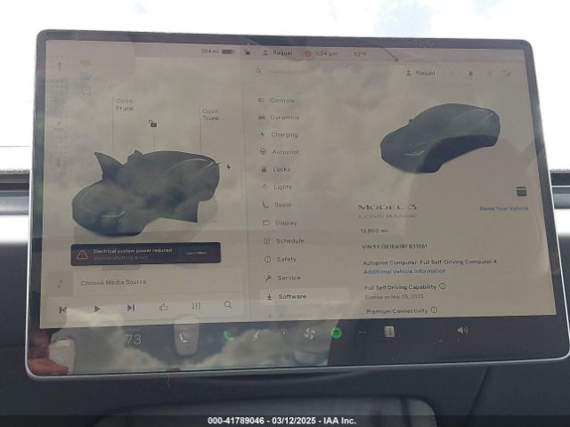 5YJ3E1EA1RF831561 Tesla MODEL 3