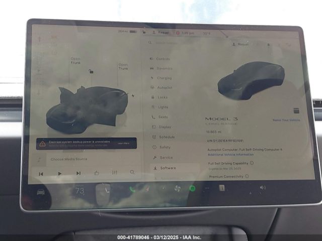 5YJ3E1EA1RF831561 Tesla MODEL 3