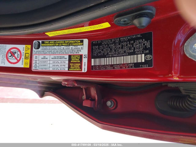 4T1B11HK8JU554023 Toyota CAMRY LE