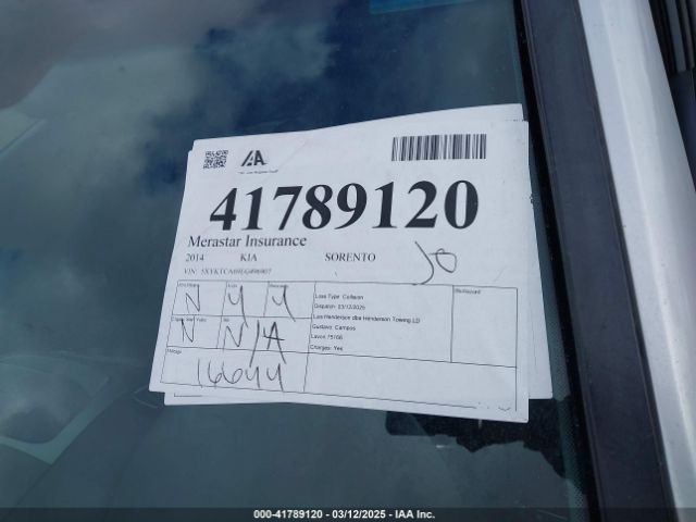 5XYKTCA69EG496907 KIA SORENTO LX