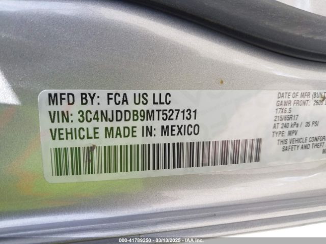 3C4NJDDB9MT527131 Jeep Compass Trailhawk 4x4