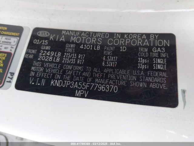 KNDJP3A55F7796370 KIA SOUL +