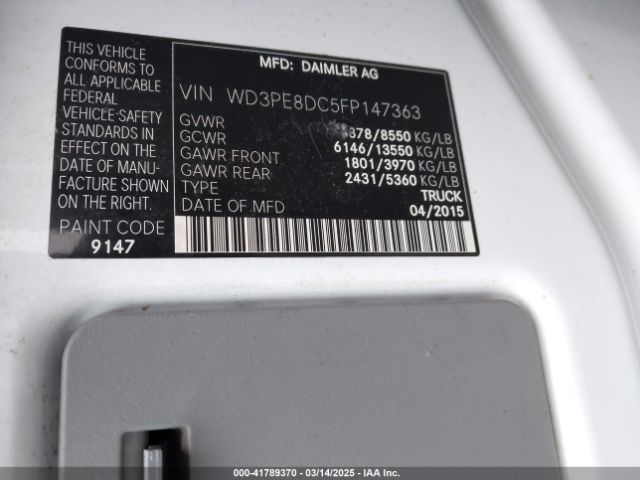 WD3PE8DC5FP147363 Mercedes-Benz Sprinter 2500 High Roof