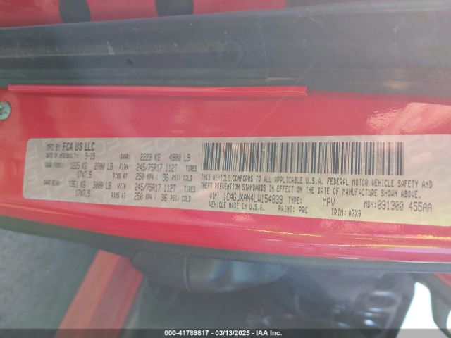 1C4GJXAN4LW154839 Jeep Wrangler Sport S 4x4
