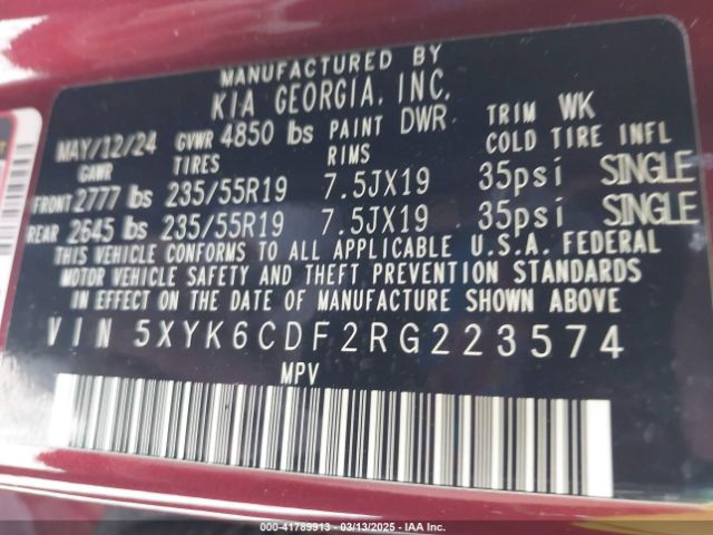 2024 KIA SPORTAGE 5XYK6CDF2RG223574 Photo 8