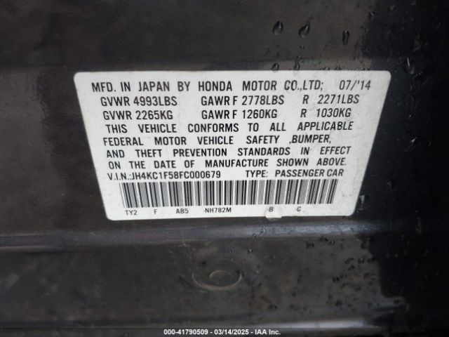 JH4KC1F58FC000679 Acura j35y4