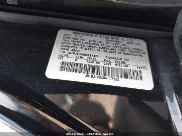 JN1BJ1CR4HW117324 Nissan Rogue Sport Sv